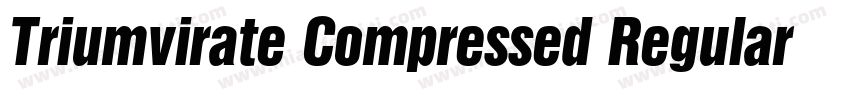 Triumvirate Compressed Regular字体转换